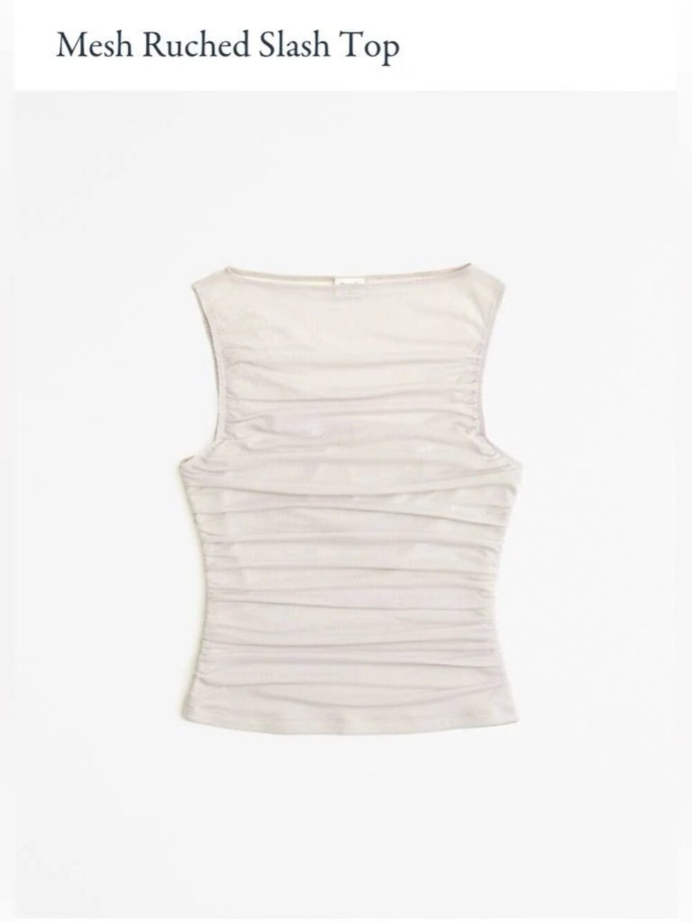 Set of 2 Abercrombie & Fitch Women's Mesh Ruched Slash Tops - Size L - Picture 2 of 2